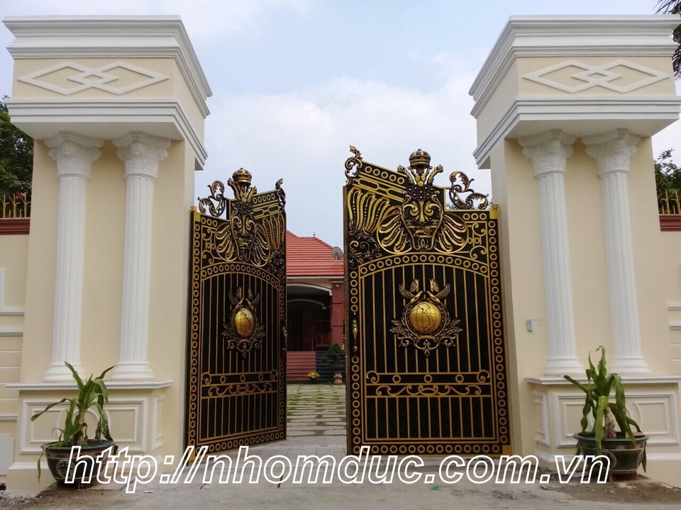 Cổng nhôm đúc đẹp, Nhôm đúc Hải Vân, Nam Định