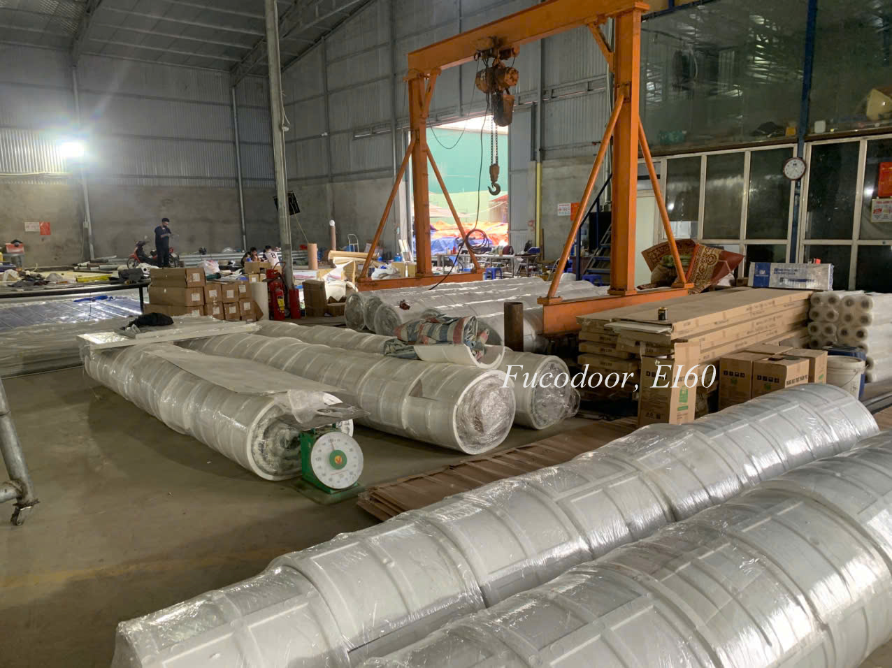 Cửa cuốn ngăn cháy cách nhiệt, chống cháy EI, EI 60 phút, EI70