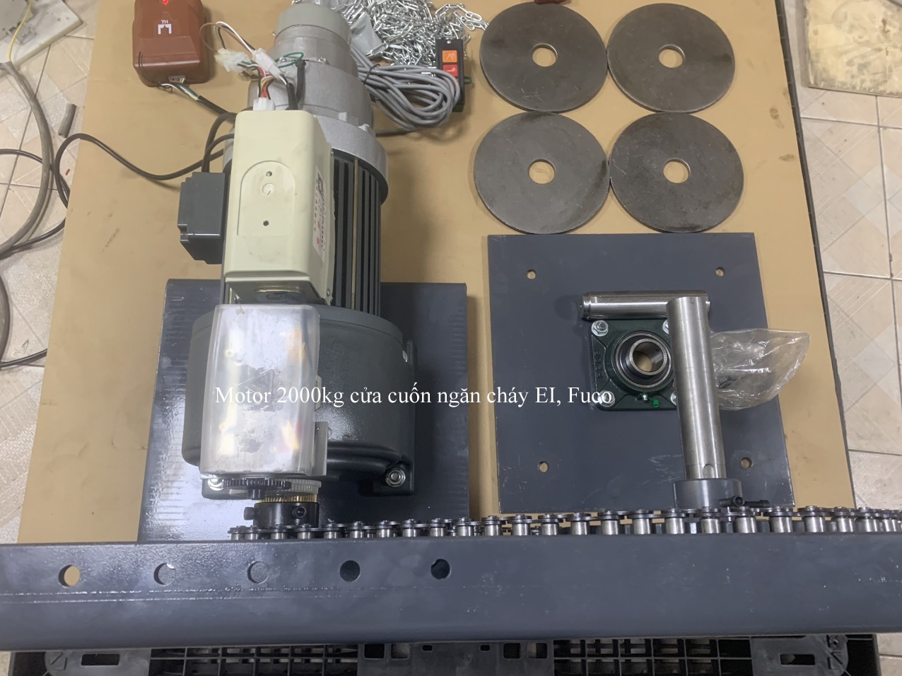 Motor cửa cuốn ngăn cháy EI-Fuco, Cửa cuốn ngăn cháy EI