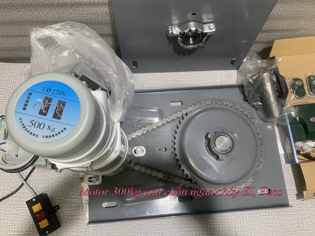 Motor cửa cuốn ngăn cháy EI-Fuco, Cửa cuốn ngăn cháy EI