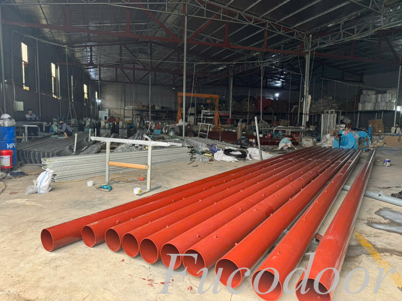 cuốn siêu trường bằng thép và cửa cuốn siêu trường inox
